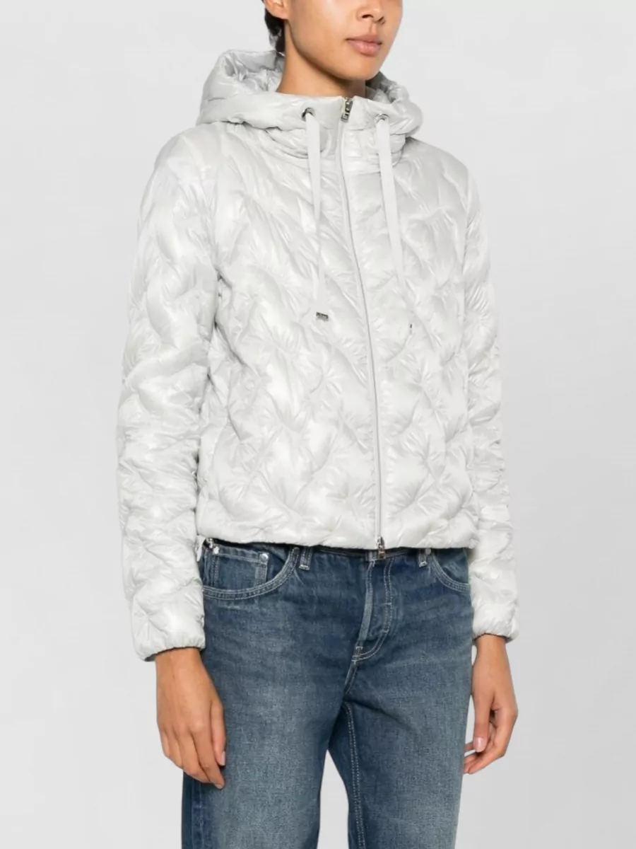 Herno Quilted Short Down Parka Coat
