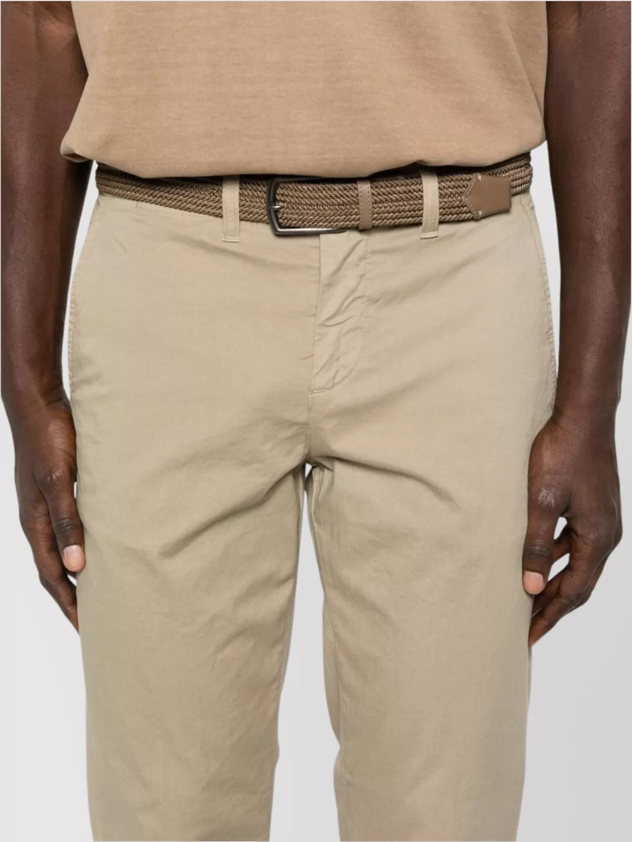 Fay Slim Fit Gabardine Trousers