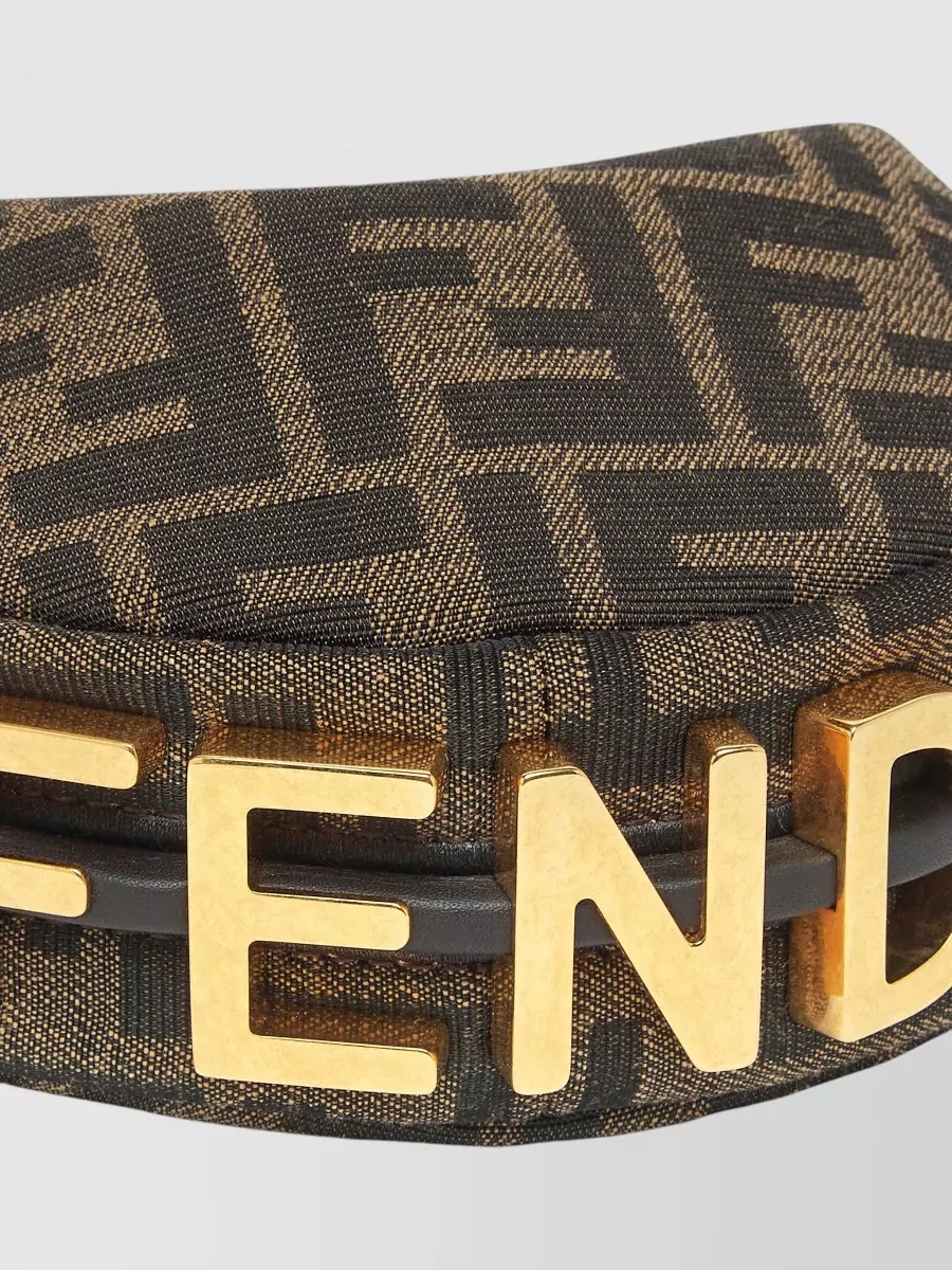 Fendi Fendigraphy Nano Jacquard Clutch Bag