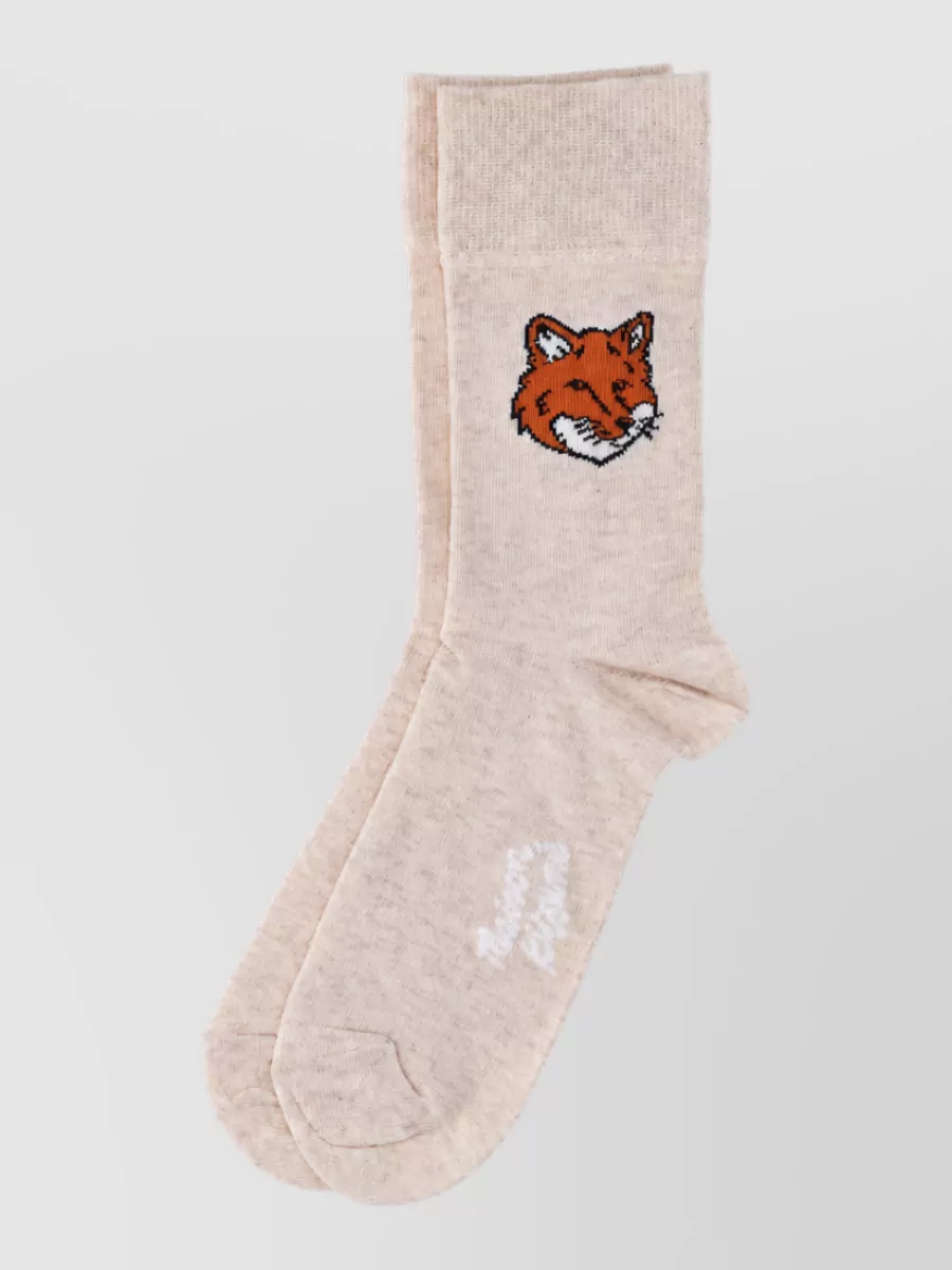 Maison Kitsuné cotton blend socks