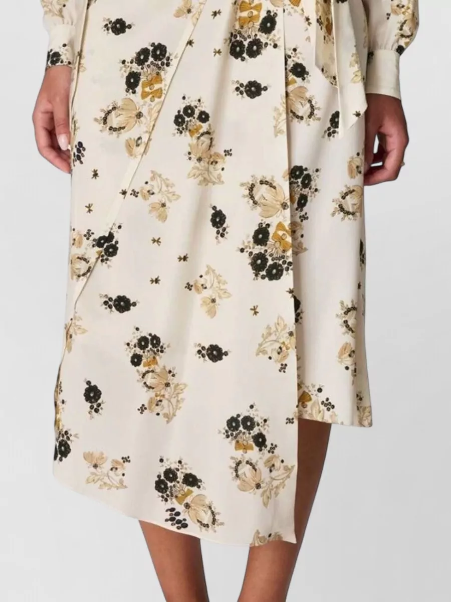 Isabel Marant Silk Asymmetric Midi Skirt