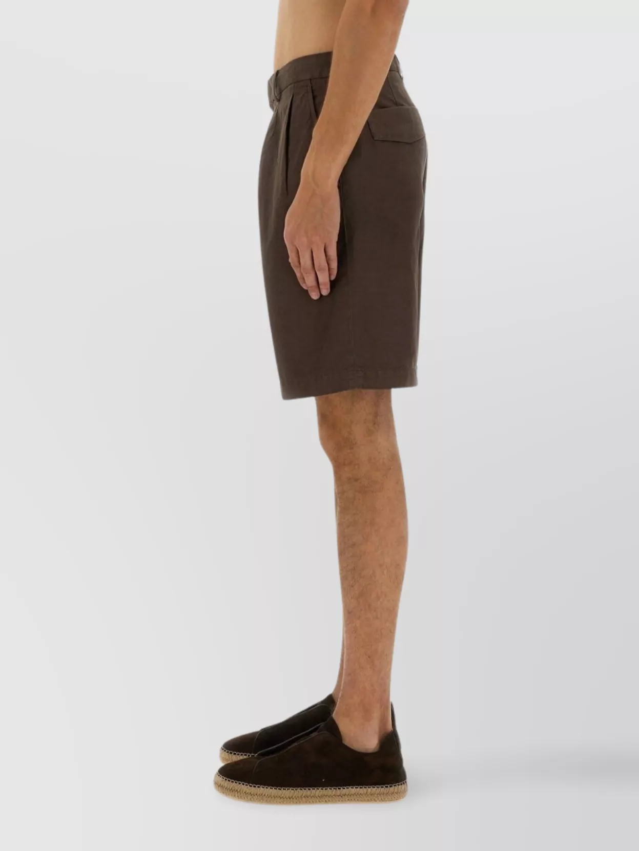 Shop Zegna Summer Chino Shorts Featuring Pockets