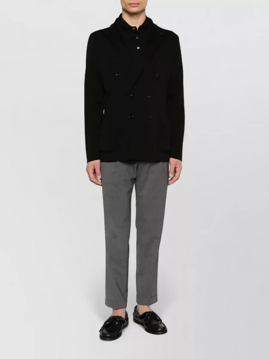 Lardini Cotton Double-Breasted Blazer
