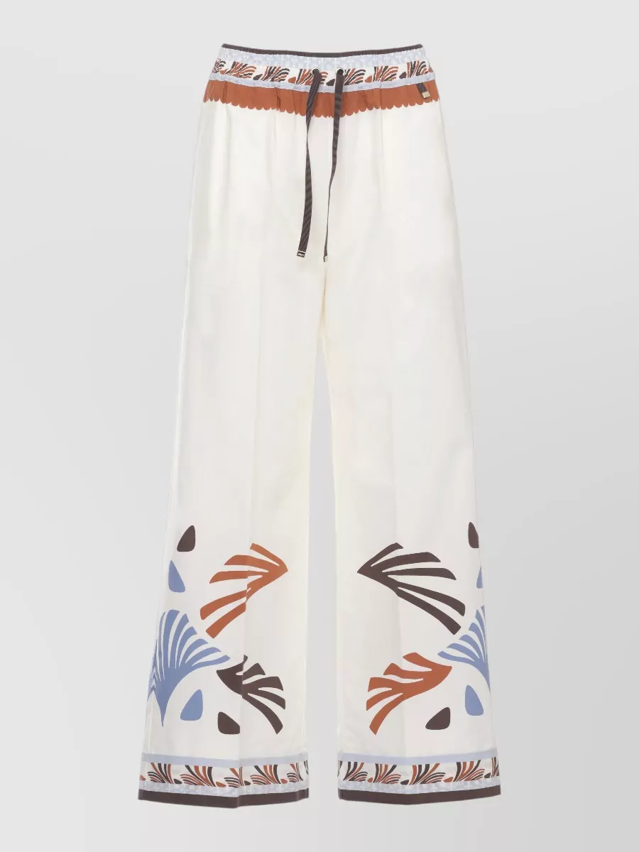 Herno printed wide-leg trousers