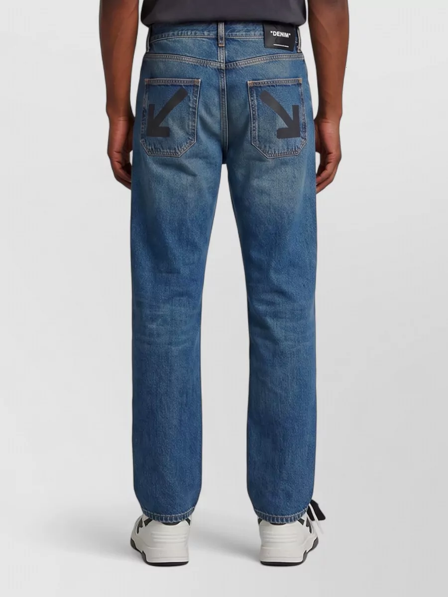 Off-White Slim Relaxed-Fit Denim Jeans