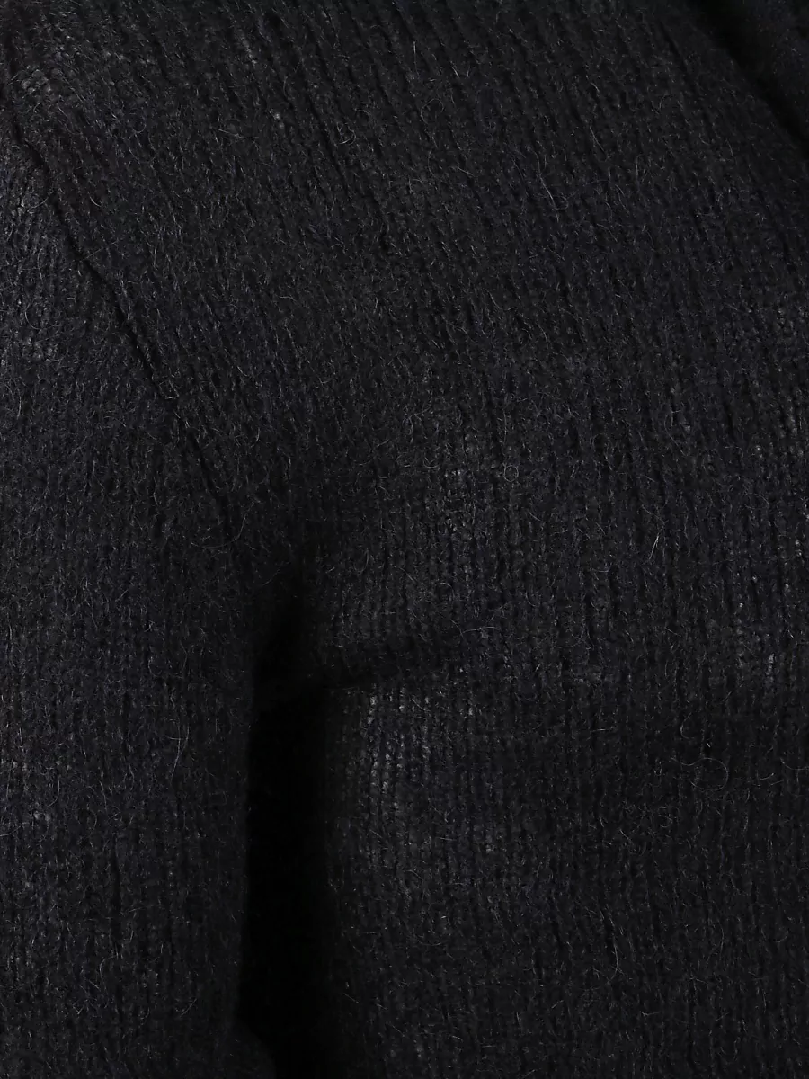 Our Legacy Hooded Knit Sweatshirt Cropped Ribbed Hem