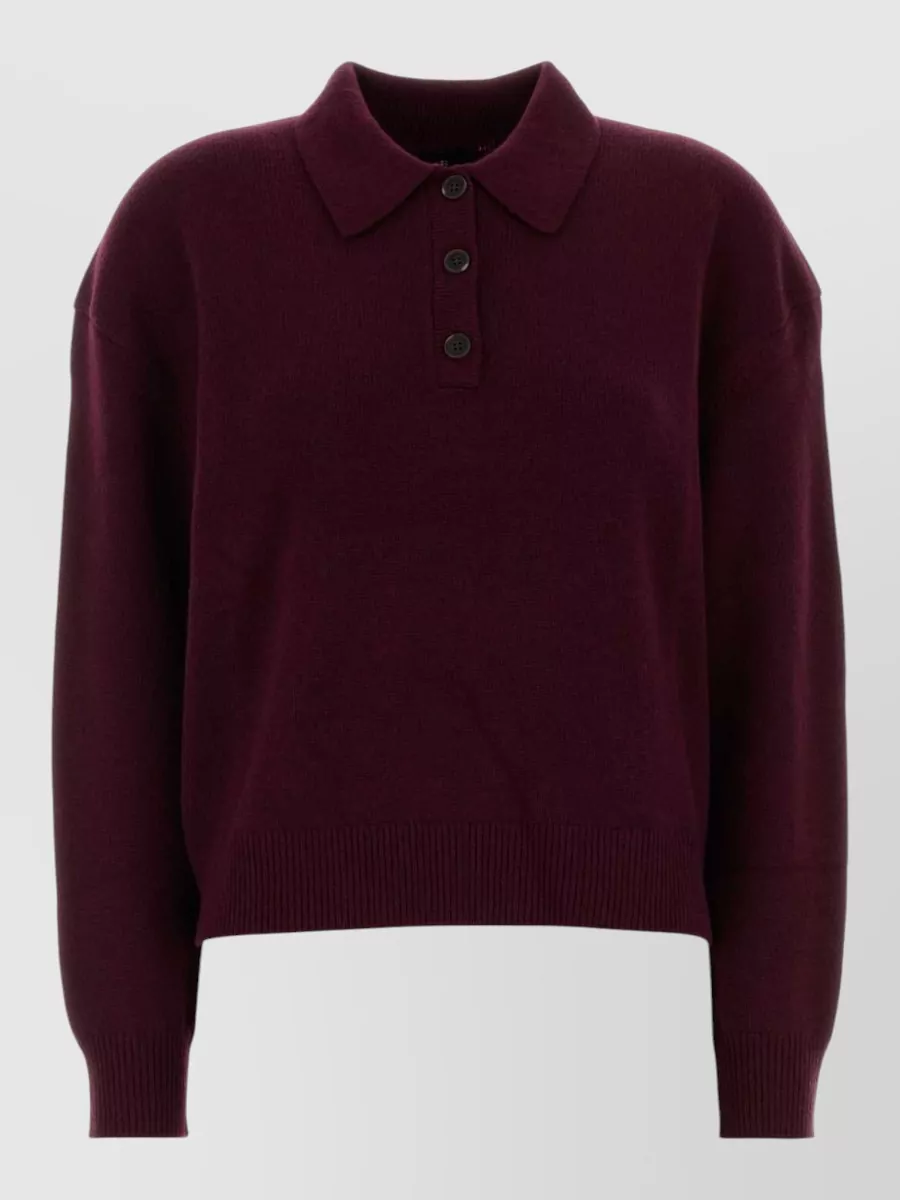 Anine Bing cashmere polo jumper