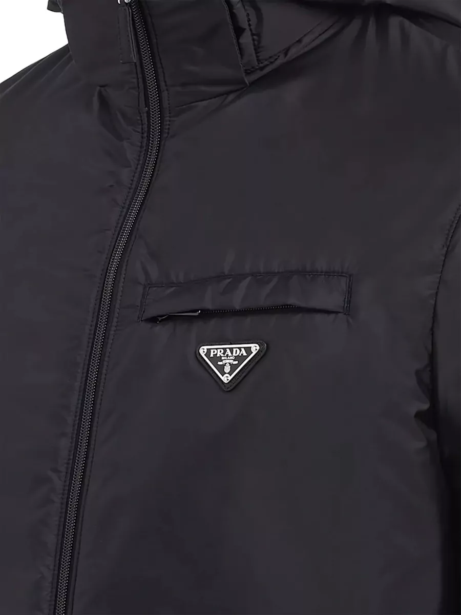 Prada Down Hooded Puffer Jacket
