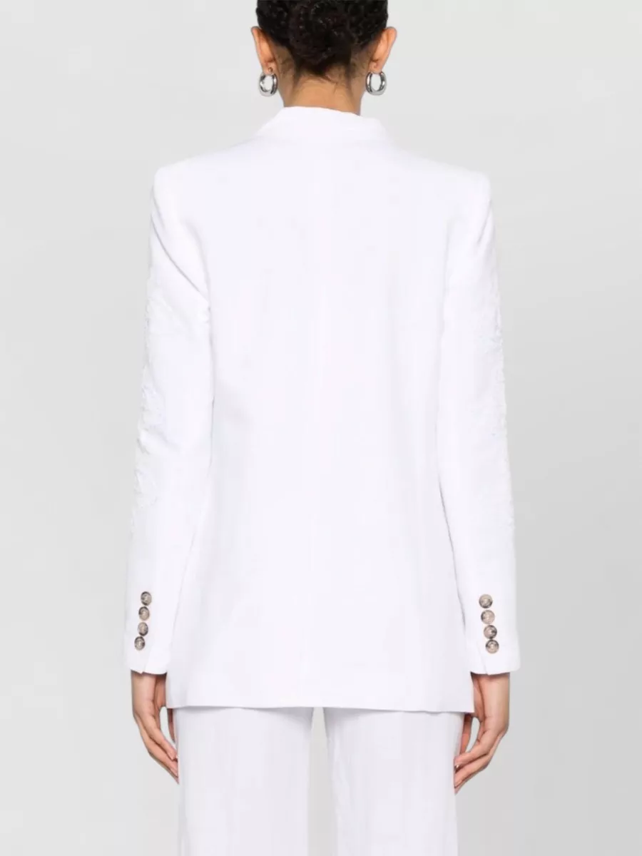 Ermanno Firenze Linen Double-Breasted Blazer