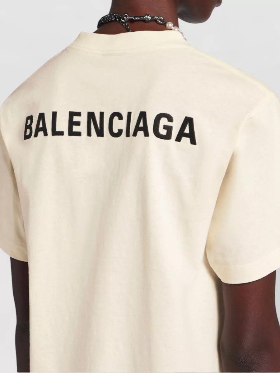 Balenciaga Cotton Logo-Embroidered Short-Sleeve T-Shirt