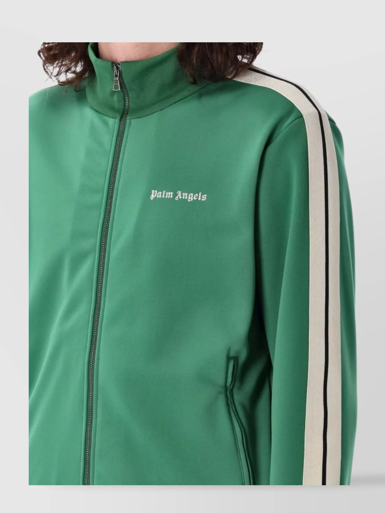 Shop Palm Angels Track Jacket Design High Collar