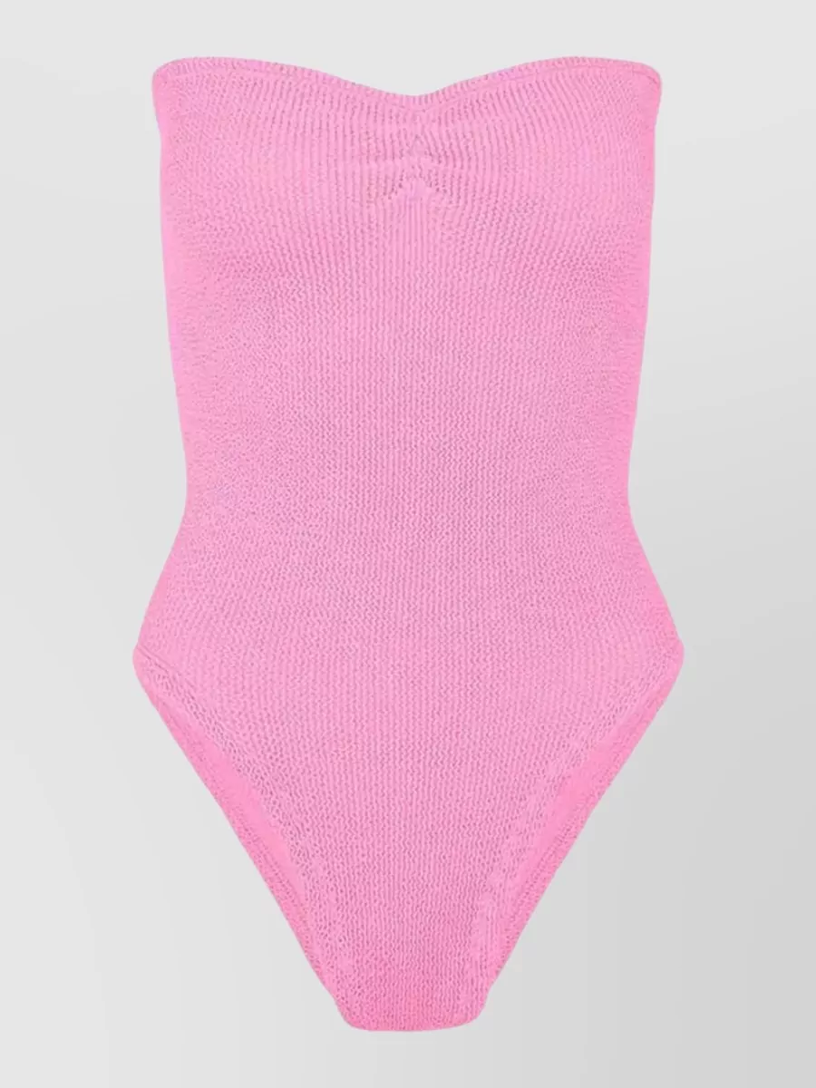 Hunza G Gathered Strapless Swimsuit