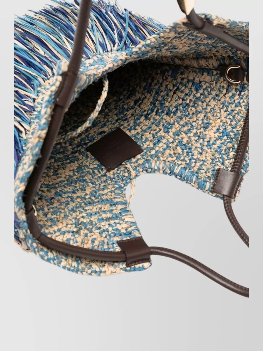 Zimmermann Raffia Fringed Tote Bag