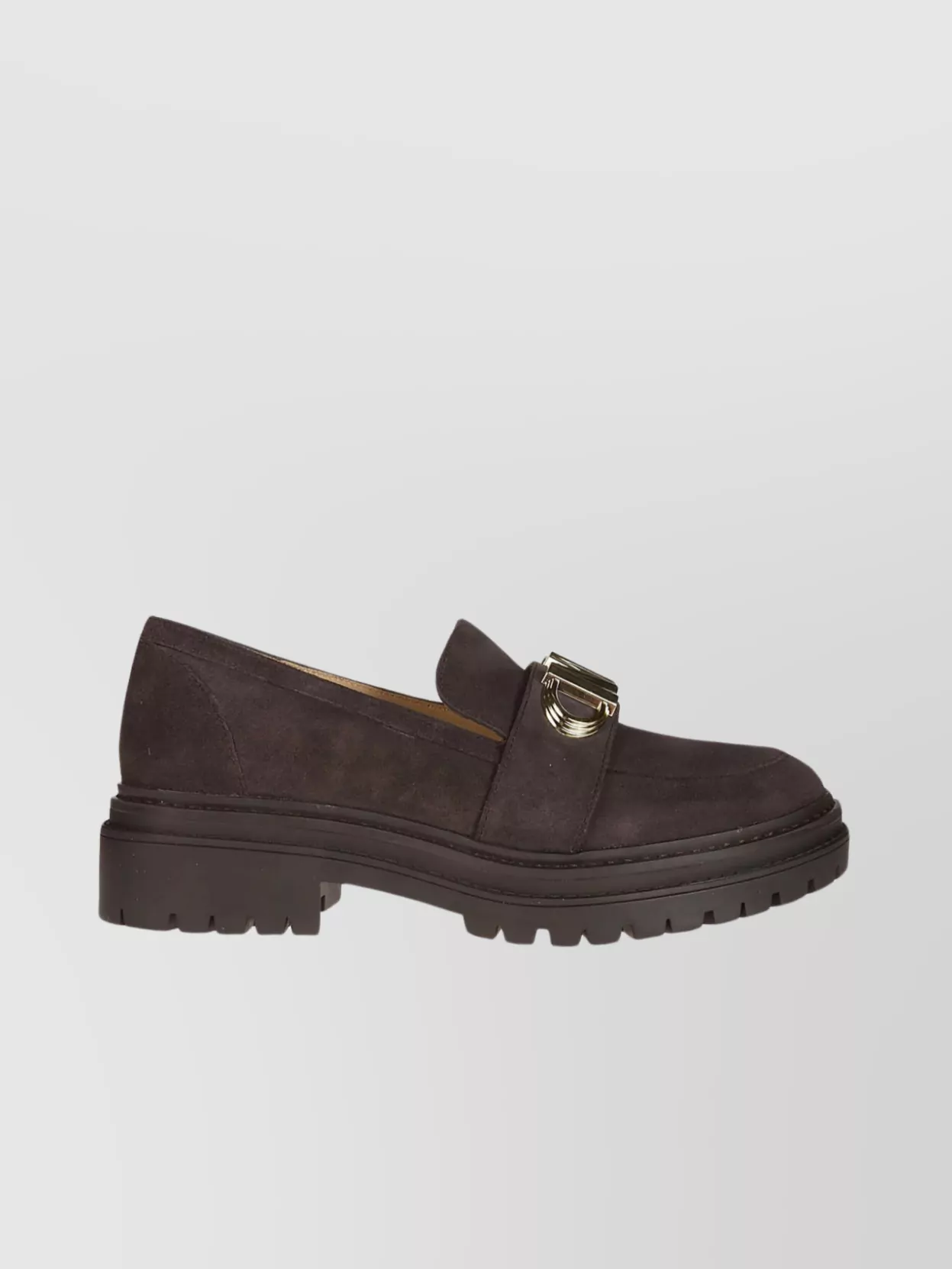 Shop Michael Kors Suede Chunky Sole Loafers