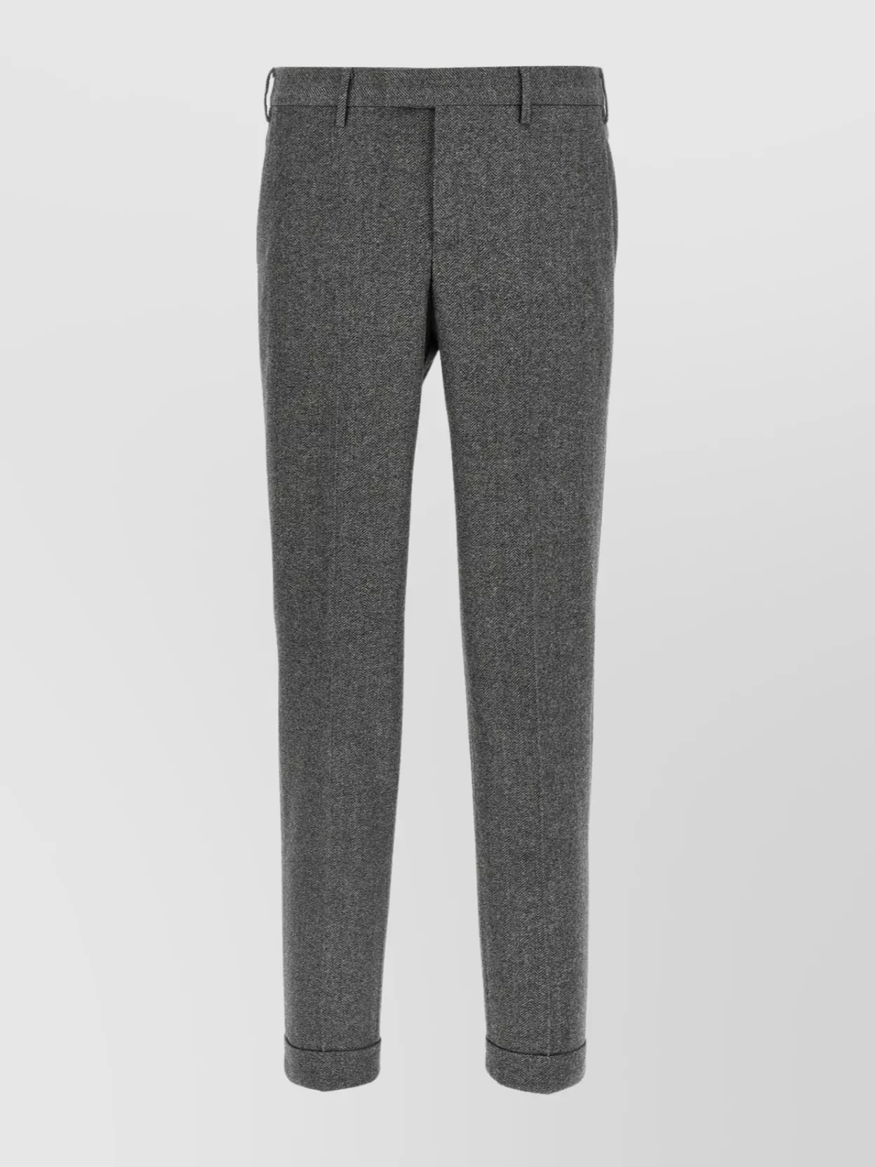 Pt Torino Lightly Stretch Brushed Cashmere Blend Wool Pants With Master Fit In Gray
