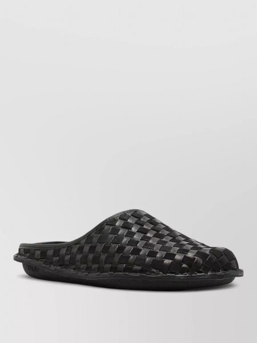 Comme Des Garçons Homme leather braided slip-on sneakers