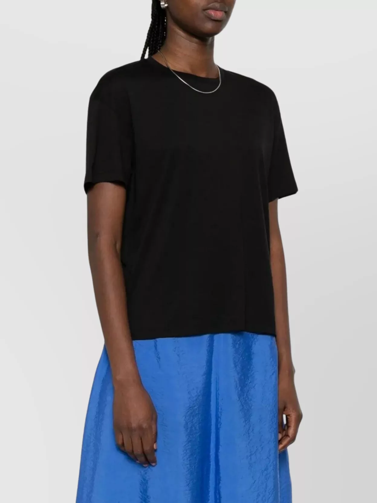 Totême Crew Neck T-Shirt With Short Sleeves And Straight Hem