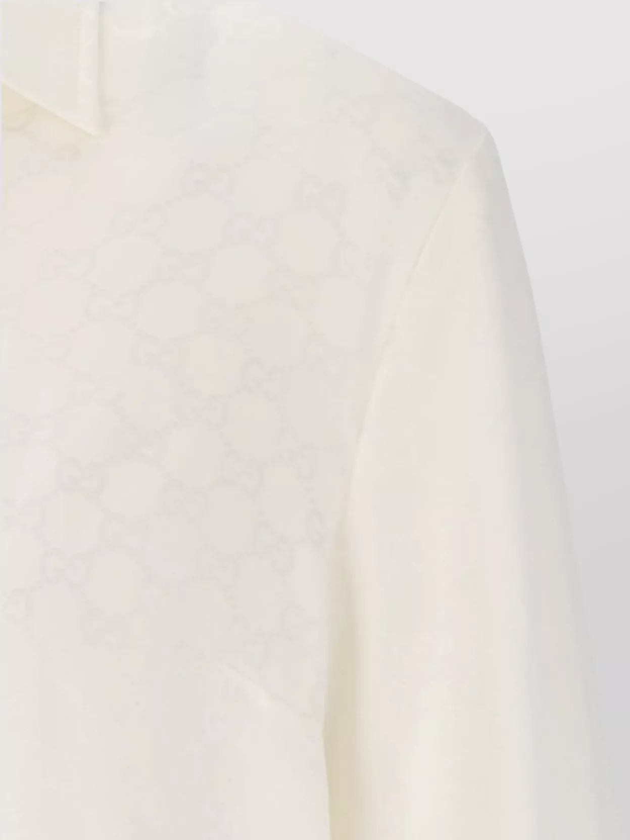Gucci Structured Collar Long Sleeve Top