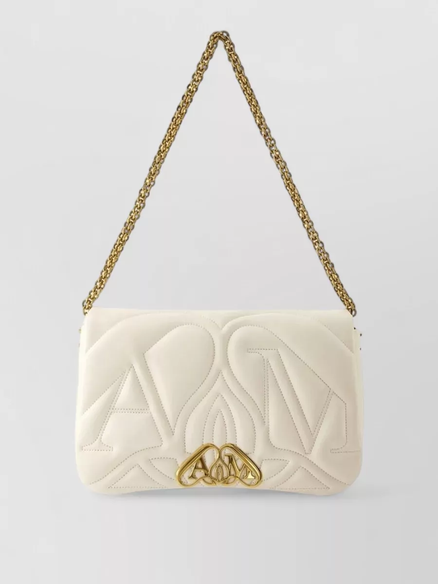 Alexander McQueen the seal leather crossbody bag
