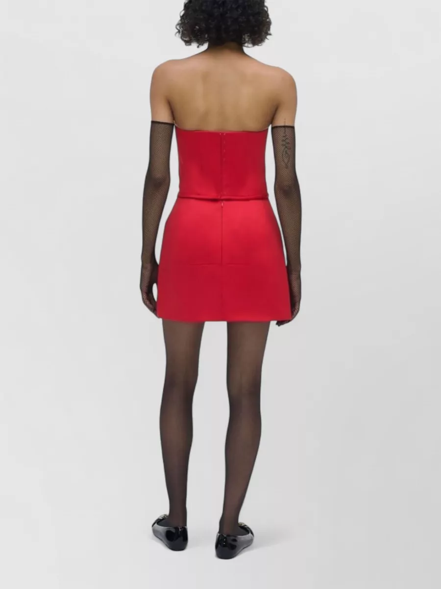 Marc Jacobs Satin Bias-Cut Above-Knee Skirt