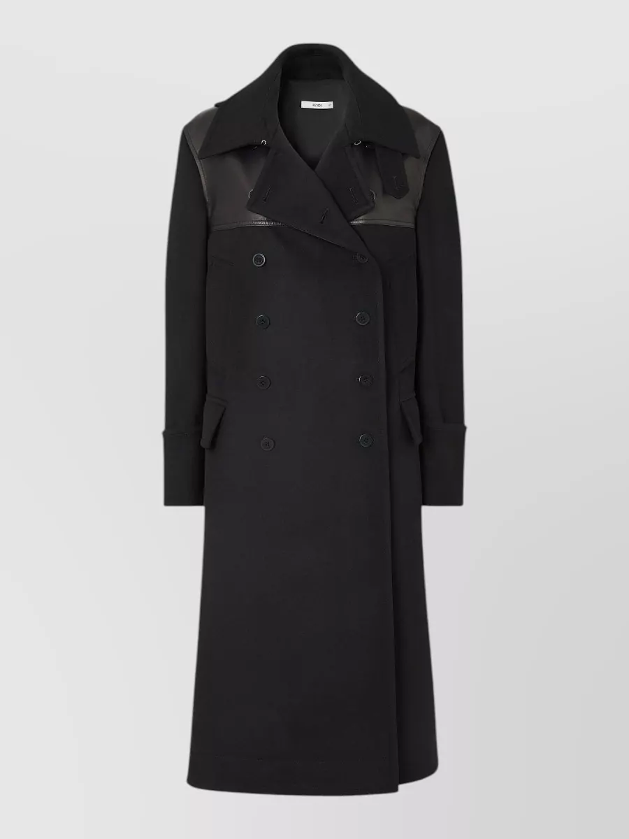 Fendi Wool double-breasted fitted jacket
