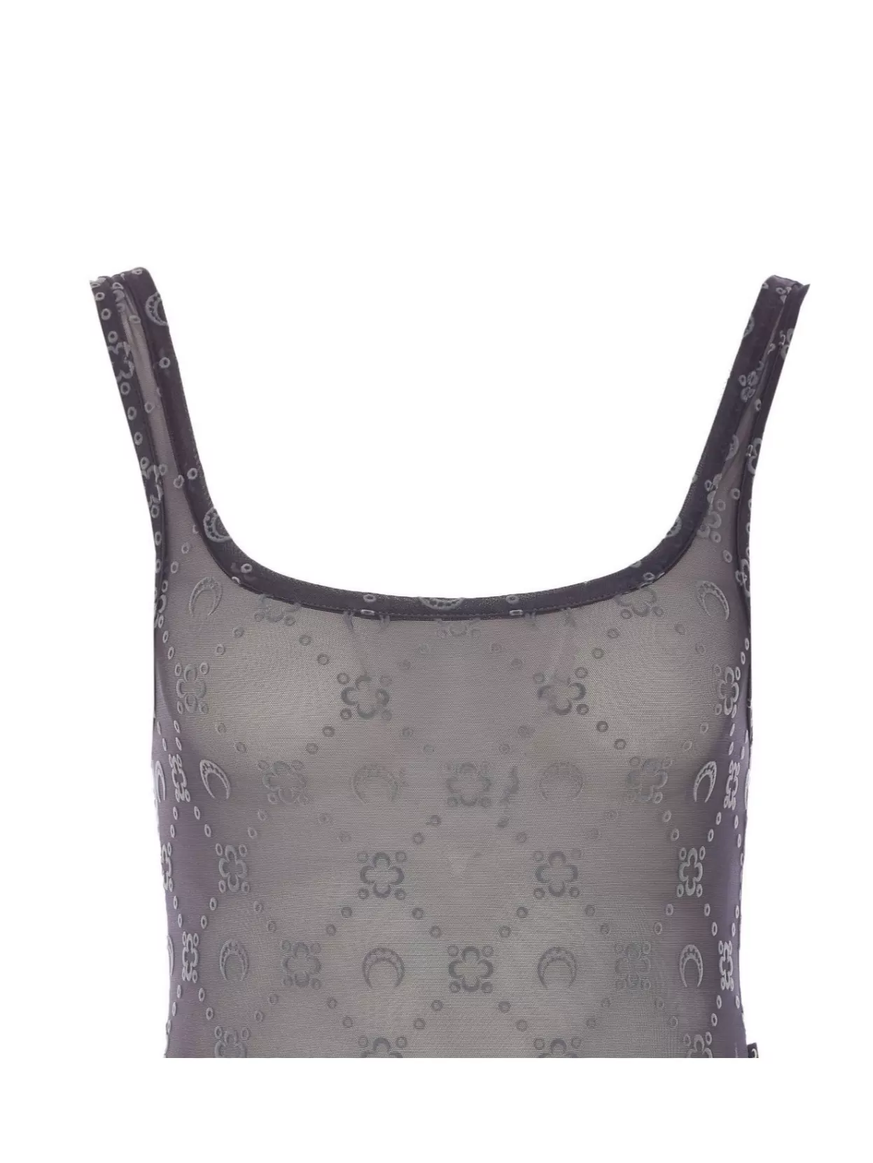 Marine Serre Floral Pattern Crewneck Swimsuit