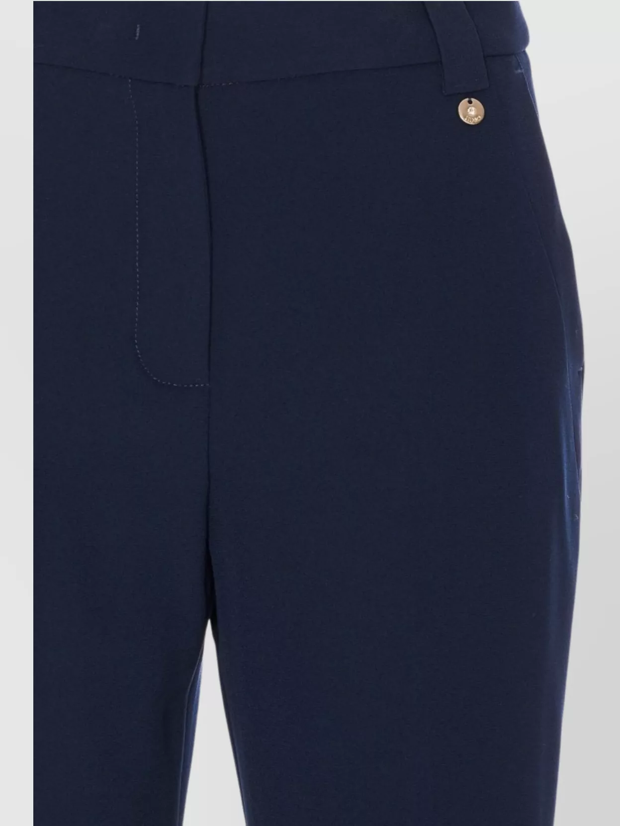 LIU •JO TROUSERS WITH BACK POCKET AND BUTTON DETAIL 