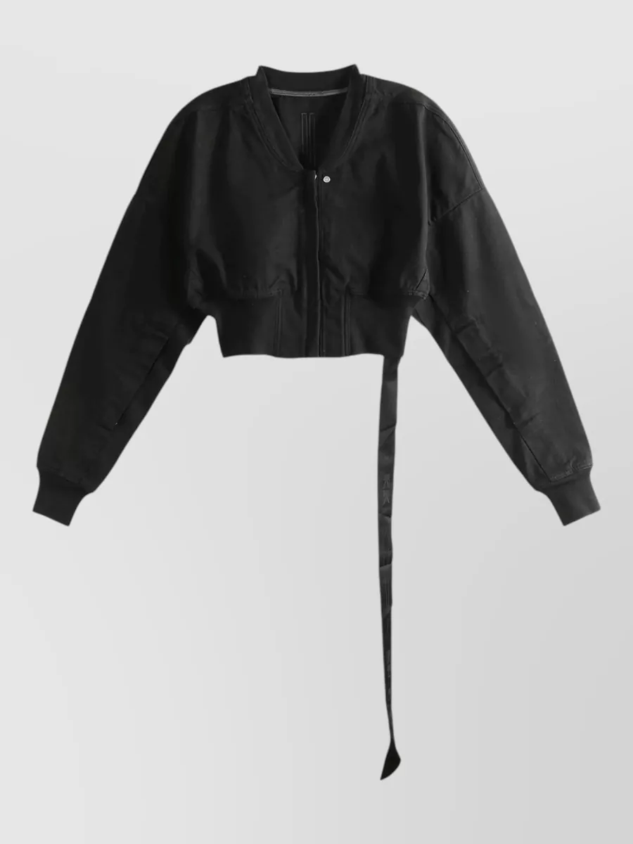 Rick Owens Drkshdw Cotton ribbed cropped jacket