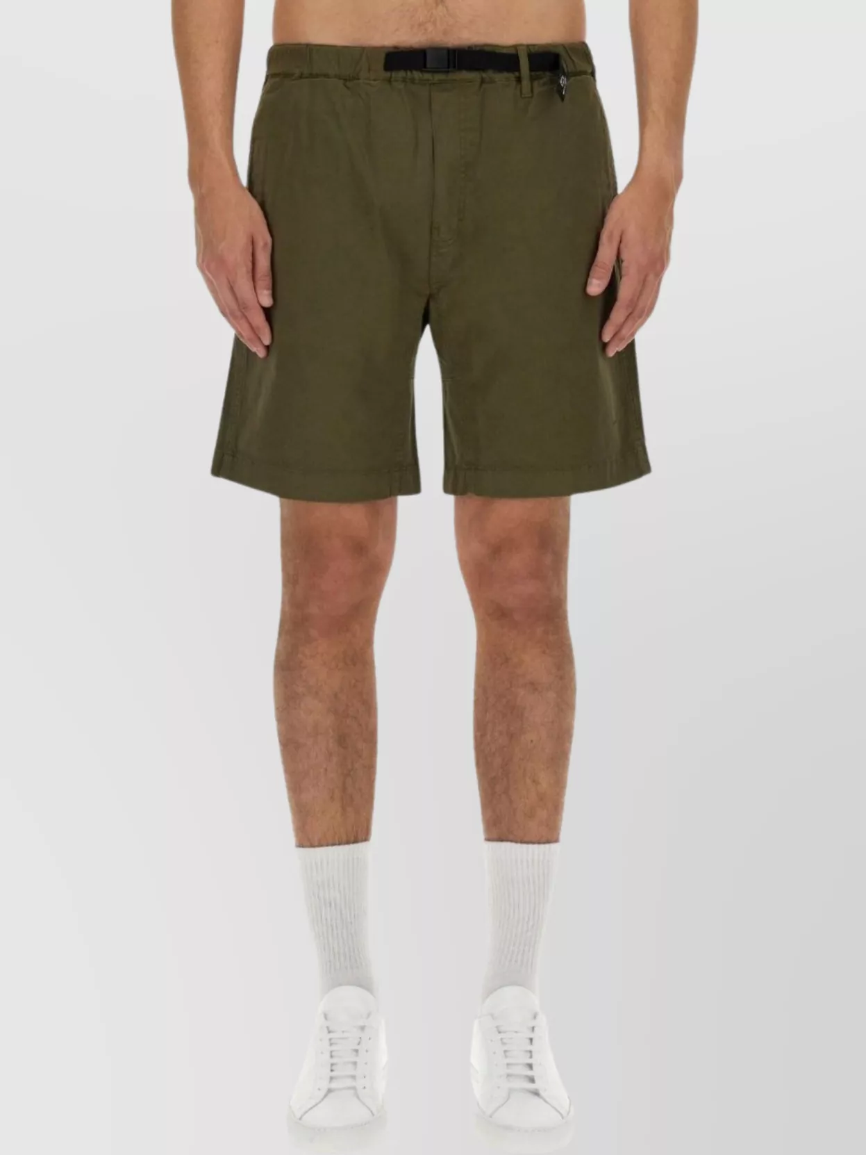 Shop Woolrich Bermuda Shorts In Cotton