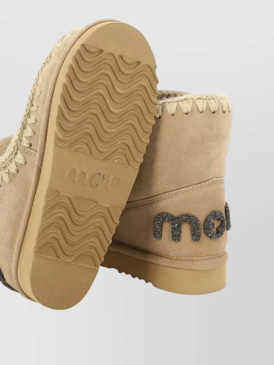Mou Sheepskin Ankle-Length Slippers