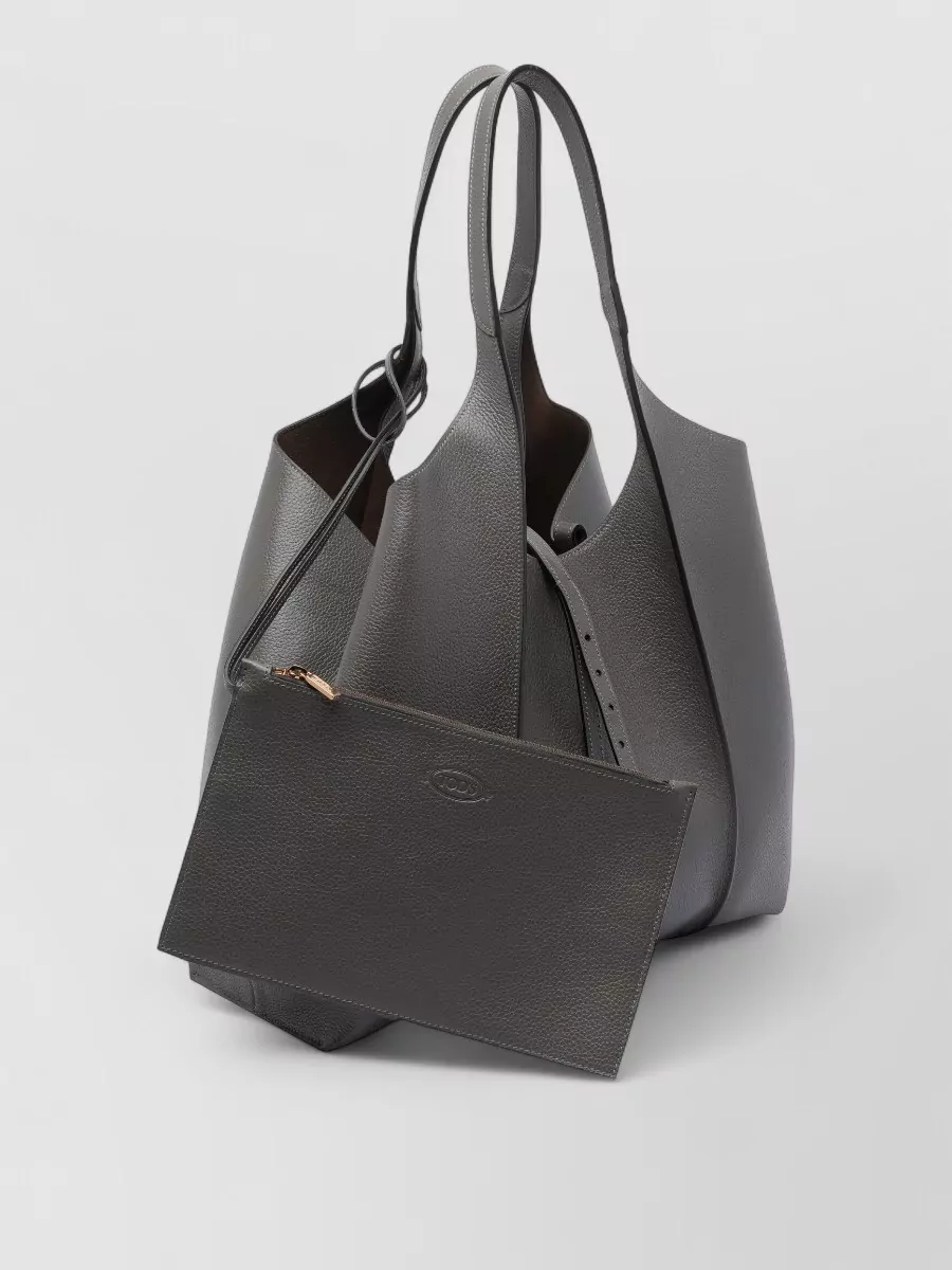 Tod's Handle Texture Hardware Shoulder Bag