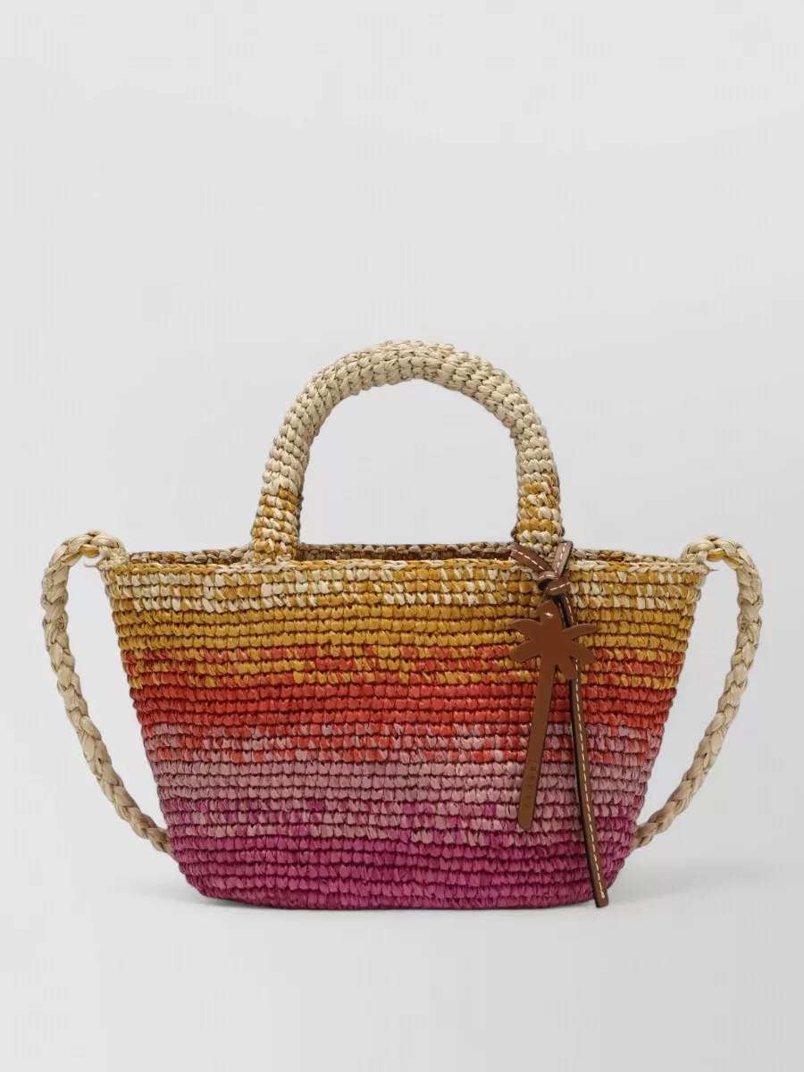 Manebi sunset raffia beach bag