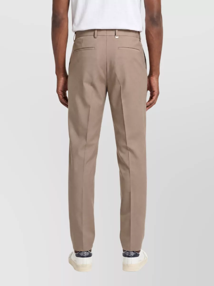 Pt Torino Virgin Wool Mid-Rise Straight-Leg Trousers