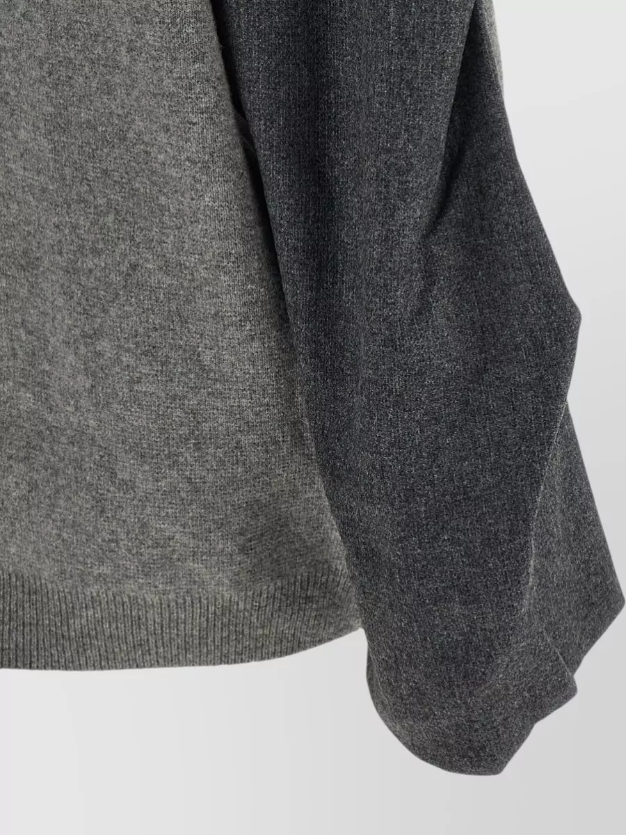 Nude Two-Tone Oversized Wool-Blend Sweater