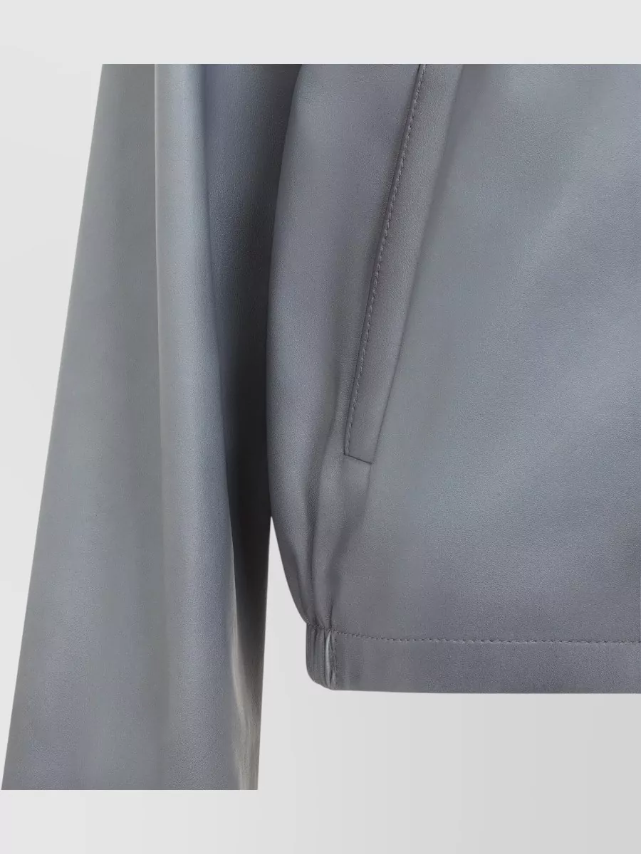 Miu Miu Lamb Leather Single Breasted Jacket