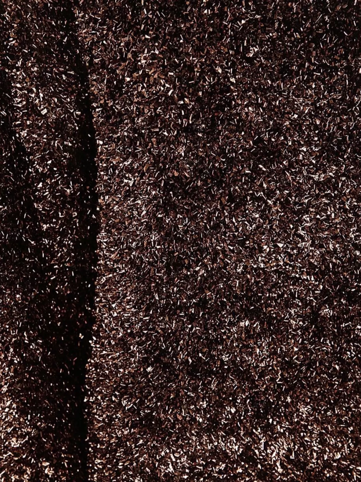 Dries Van Noten 03290 Tess Long Sleeve Metallic Knit Sweater In Brown