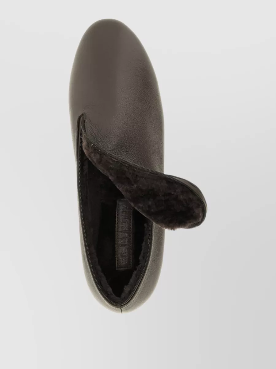 Kiko Kostadinov Leather Asymmetric Loafers