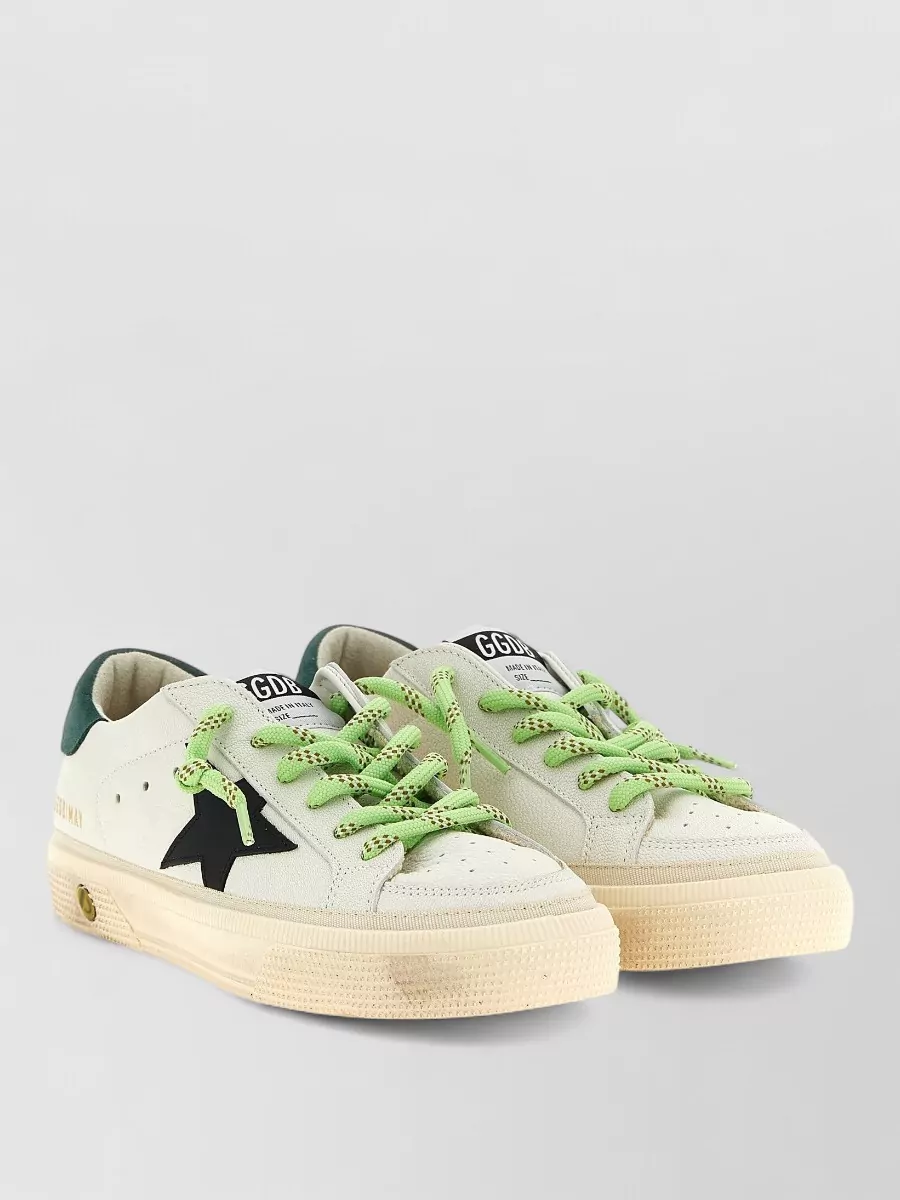 Golden Goose leather low-top lace-up sneakers