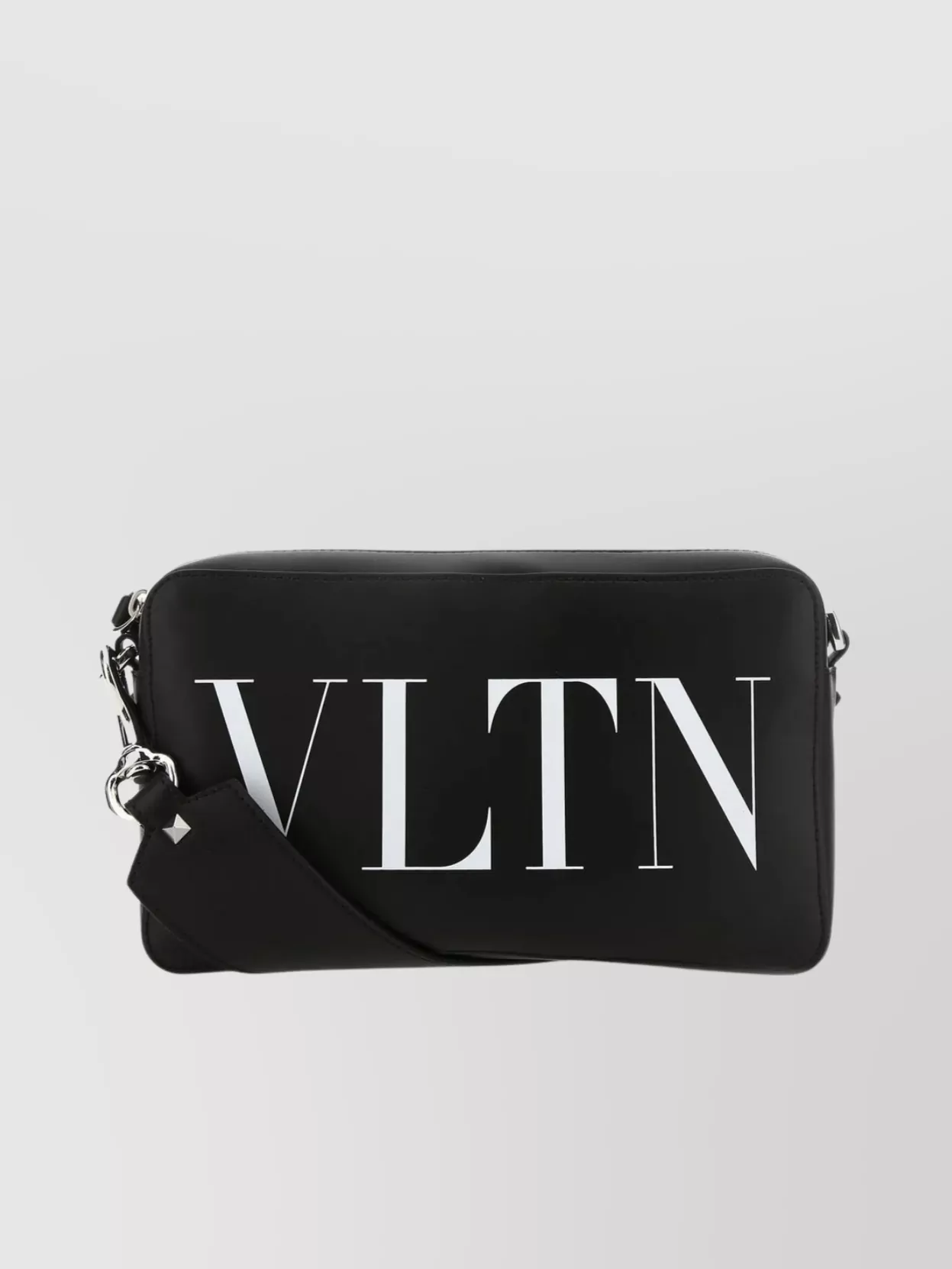 Shop Valentino Rectangular Leather Crossbody Bag