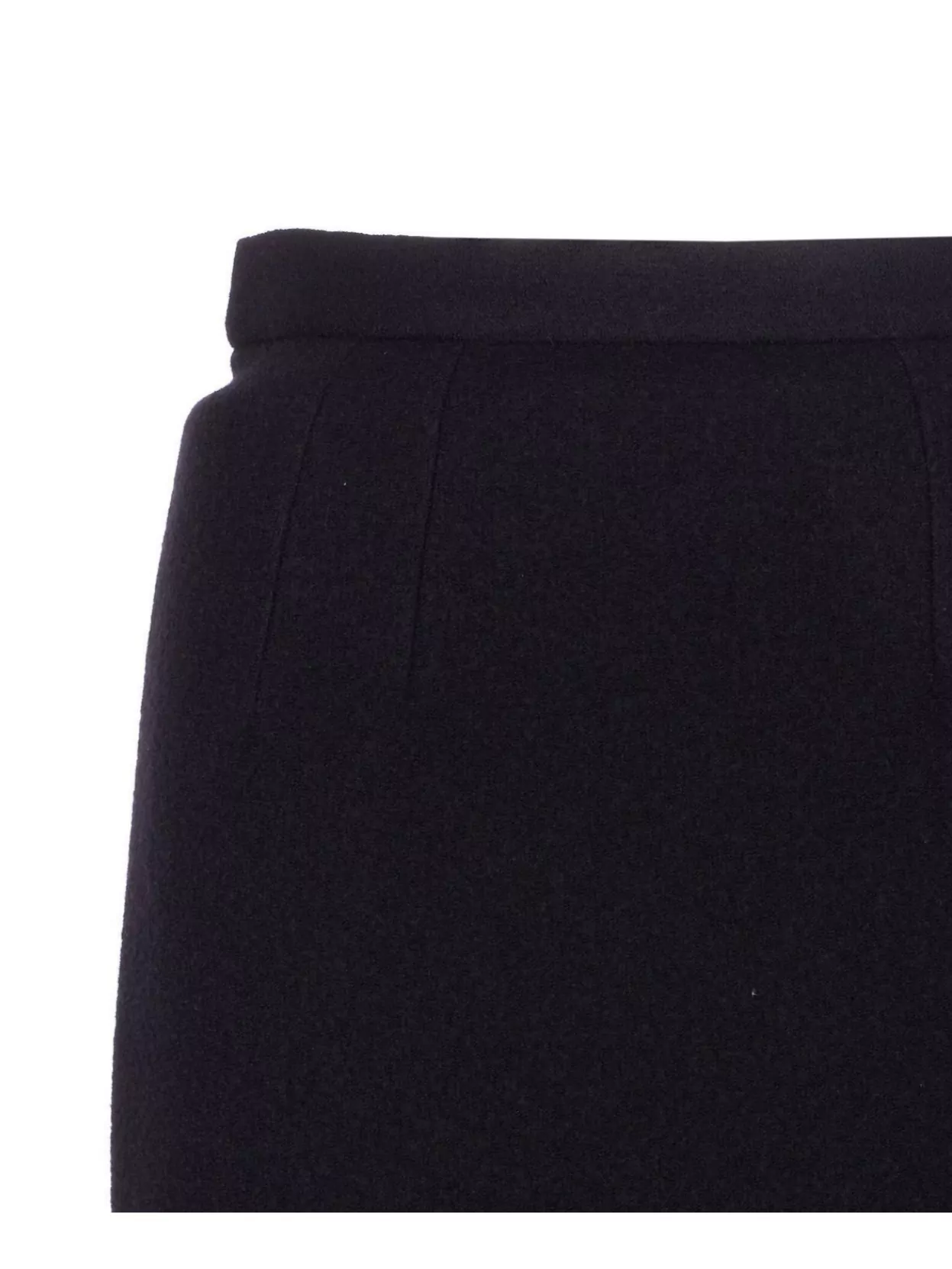 Dolce & Gabbana High Waist Midi Skirt With Back Slit In Blue