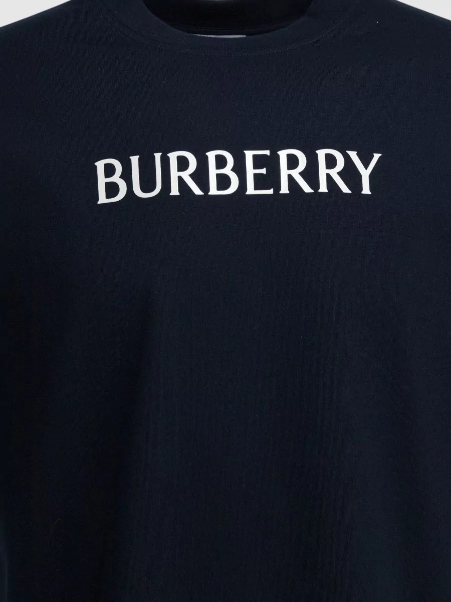 Burberry Cotton Logo T Shirt Crew Neck