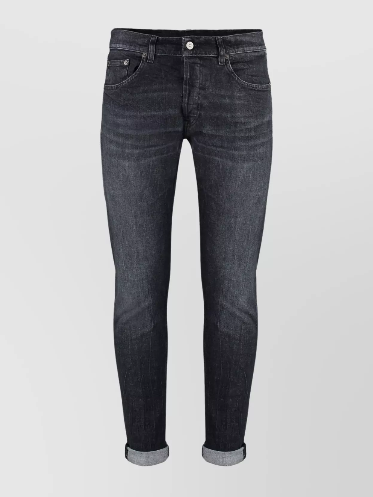 Dondup - stretch cotton jeans roll-up cuffs