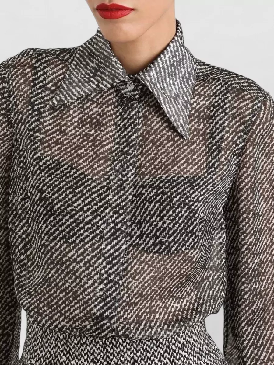 Dolce&Gabbana Striped Fitted Shirt Long Sleeves Collar