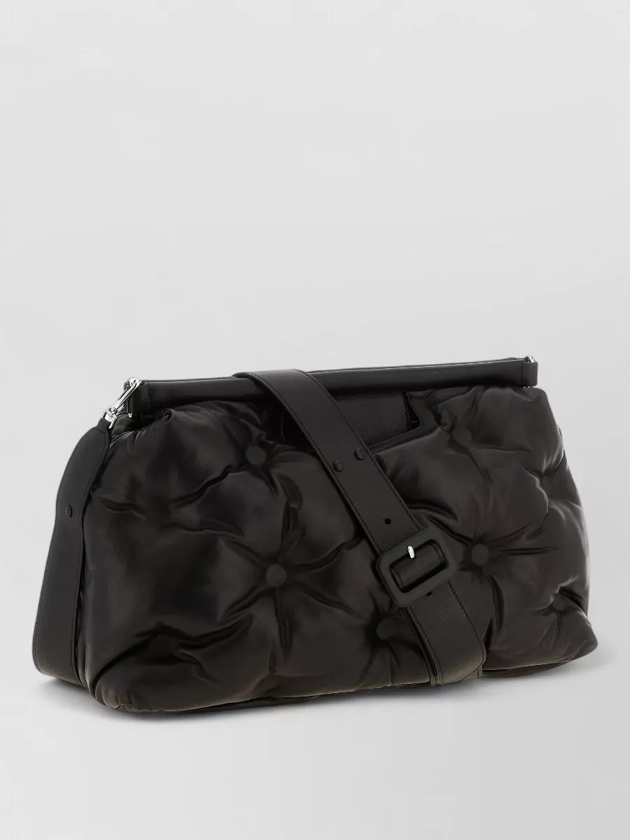 Maison Margiela Glam Slam Classique Large Leather Quilted Clutch Bag