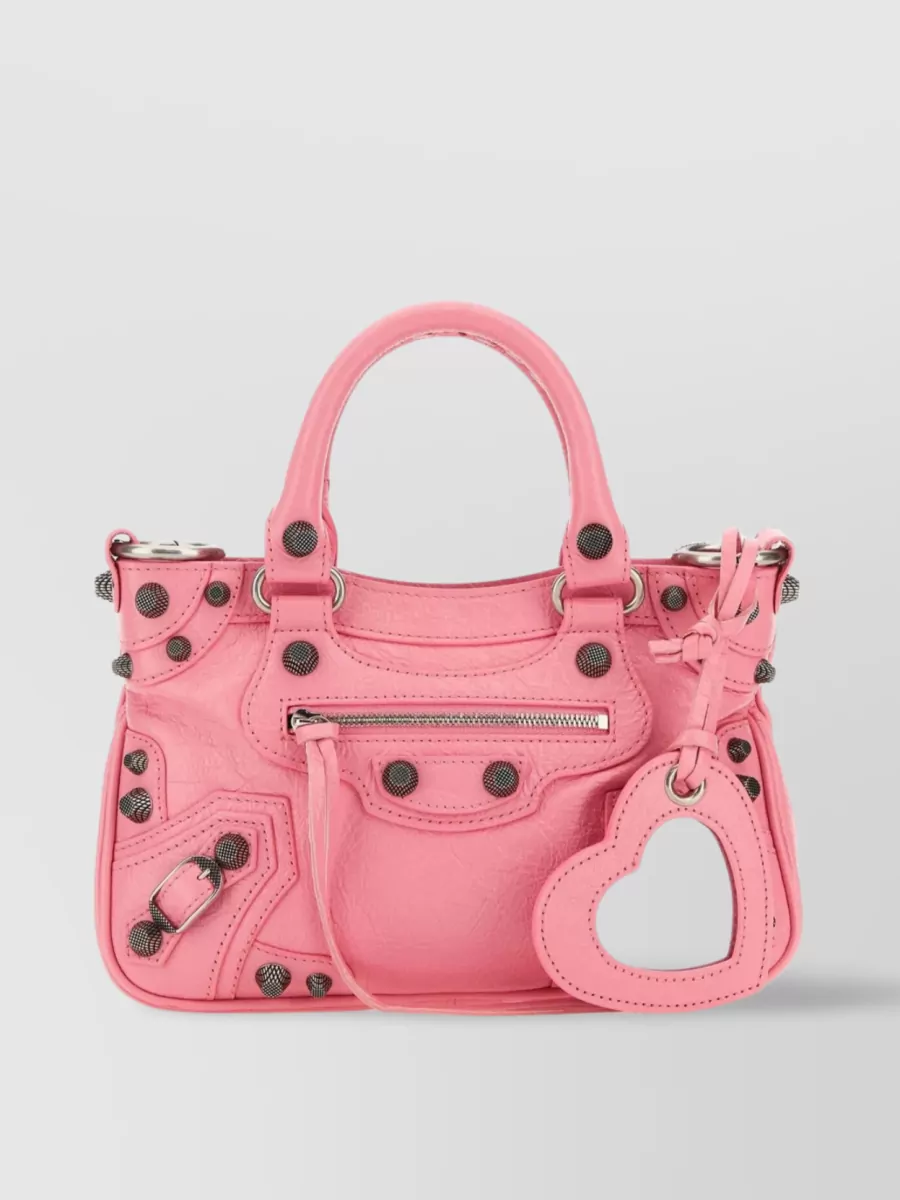 Balenciaga Nappa Leather Neo Cagole S Bag In Pink