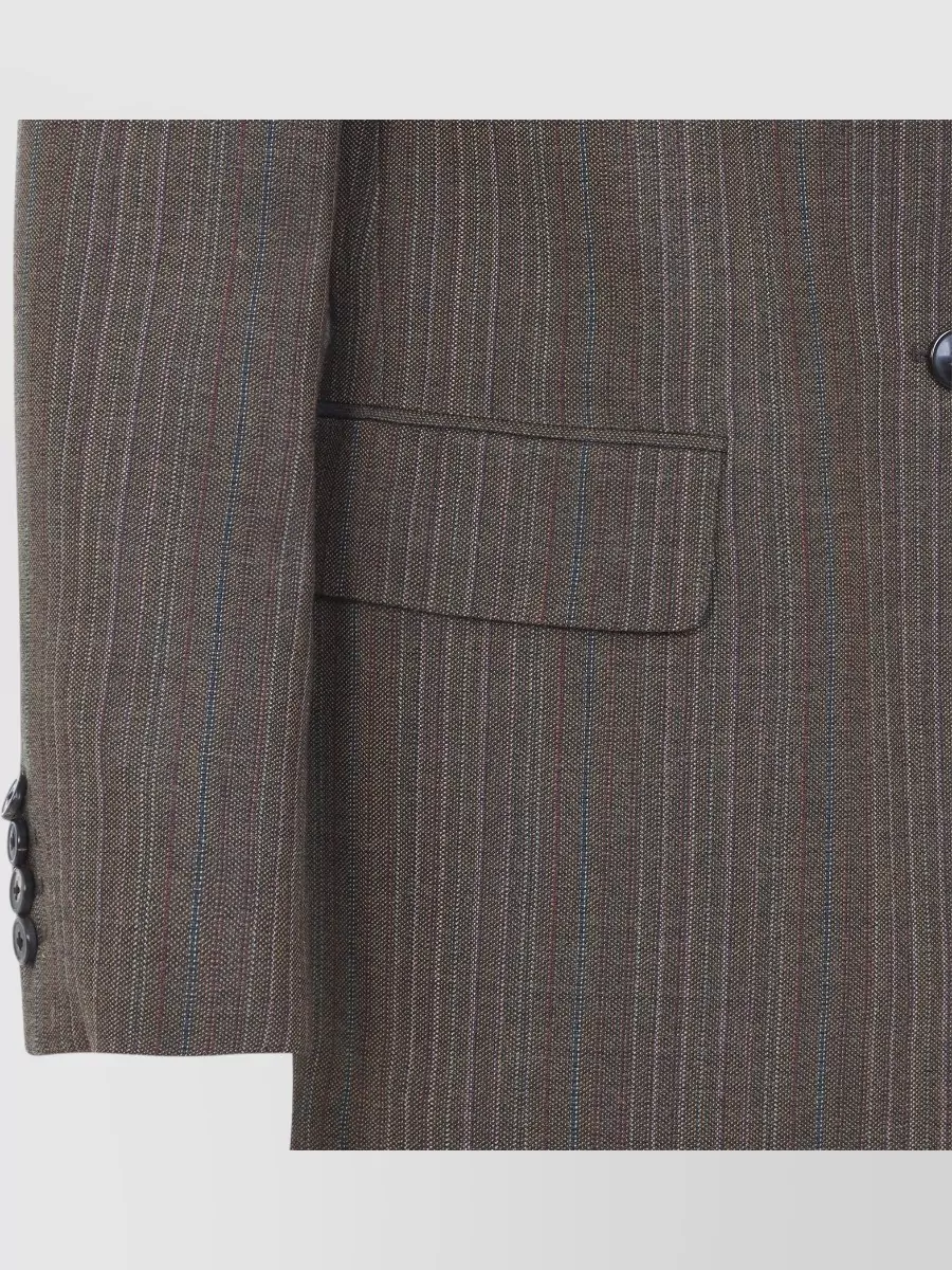 Dries Van Noten Wool Checked Double-Breasted Blazer