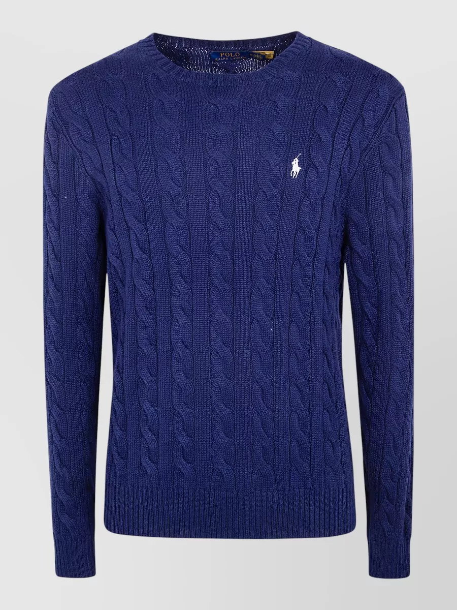 Polo Ralph Lauren Ribbed Cotton Long-Sleeve Crew-Neck Jumper