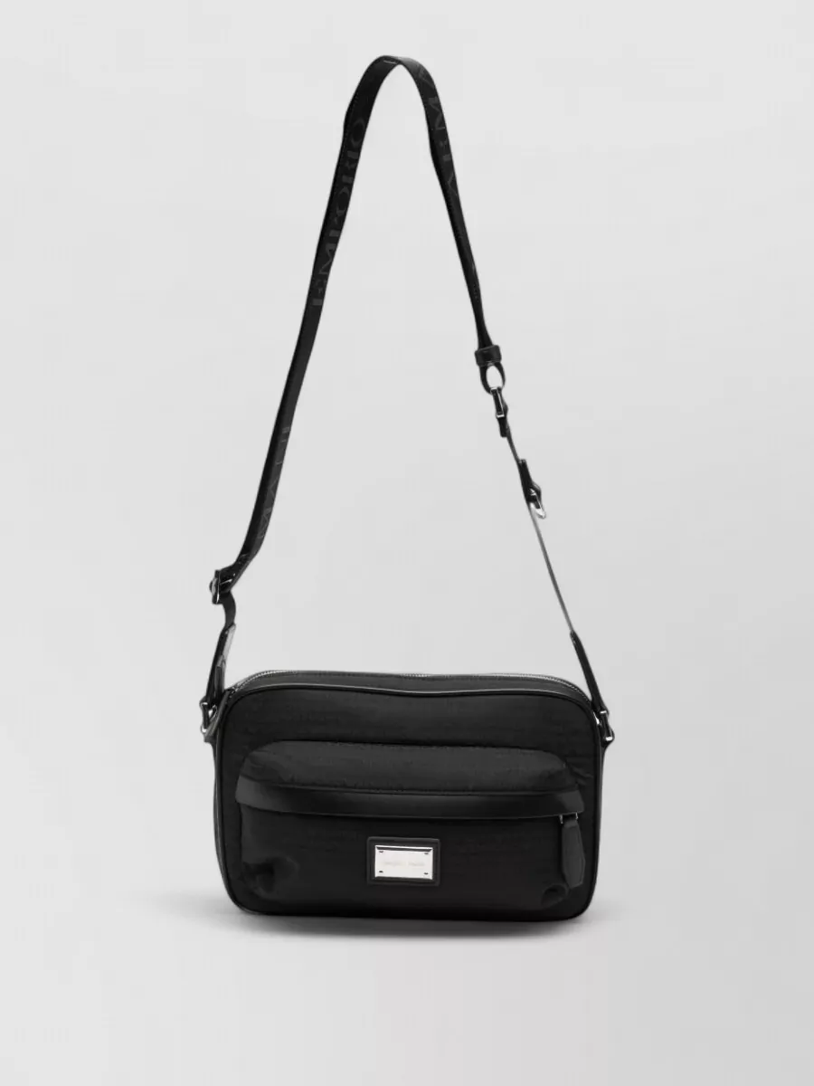 Emporio Armani Nylon Logo Print Crossbody Bag