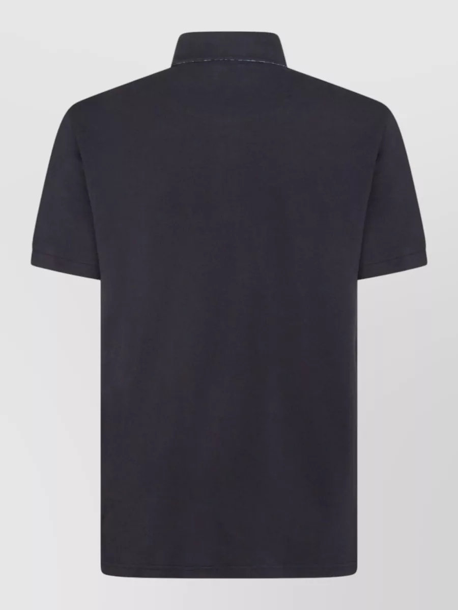 Etro Short Sleeve Polo Shirt With Collar Design