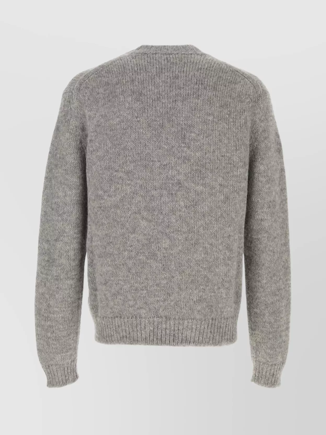 Jil Sander Melange Grey Alpaca Blend Sweater